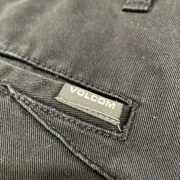 Volcom Frickin Modern Stretch Black Chino Pants. Very Good cond. Men’s 36W 32L. - Picture 3 of 10